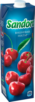 Упаковка нектару Sandora Вишневий 0.95 л х 10 шт (4823063112987)