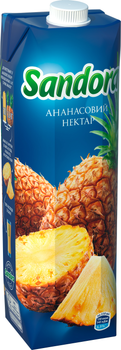 Упаковка нектара Sandora Ананасовый 0.95 л х 10 шт (4823063113021)