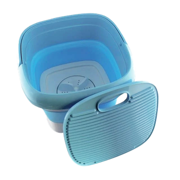 Складная стиральная машина Maxtop Silicon Washing Machine Голубая