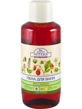 Пена для ванн Зеленая Аптека Мята и земляника 1 л (4823015934223)