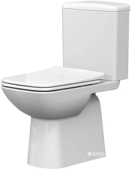 Унитаз-компакт CERASTYLE Duru 028800 + сиденье Slim Soft Close 9SC1143001