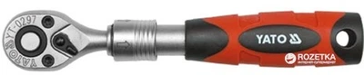 Тріскачка YATO з телескопічною ручкою 72 зубці 1/4" 150-200 мм (YT-0297)