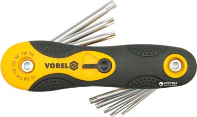 Набор ключей складных VOREL Torx T9-T40 8 шт (56507)