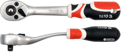 Трещотка YATO 72 зубца 1/4" 155 мм (YT-0730)