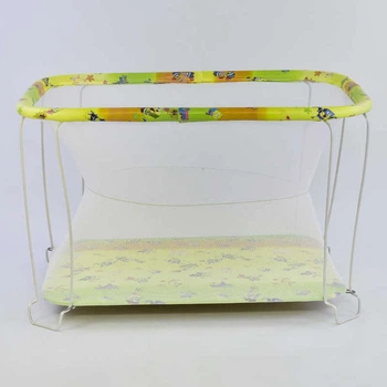 Манеж "SpongeBob" мягкое дно, евро сетка. Yellow (71107)
