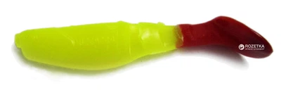 Виброхвост Mann's Assassin 1.5" 40мм 5 шт Yellow-Red (M-047 FCH BRB)