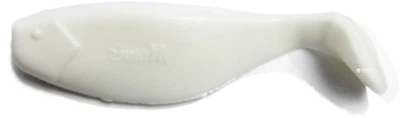 Віброхвіст Mann's Shad 4" 5 шт White (M-070 W)