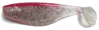 Виброхвост Mann's Shad 4" 100мм 5 шт White-Red (M-070 GFCL BR)