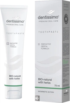Зубна паста Dentissimo Bio-Natural With Herbs 75 мл (7640162322362)