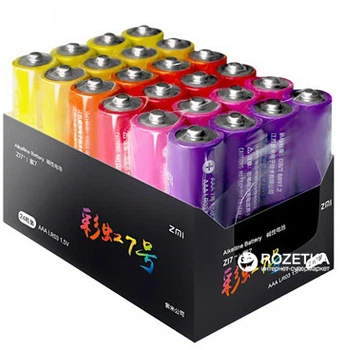 Батарейки Xiaomi ZMI Rainbow AAA 24 шт (AA724)