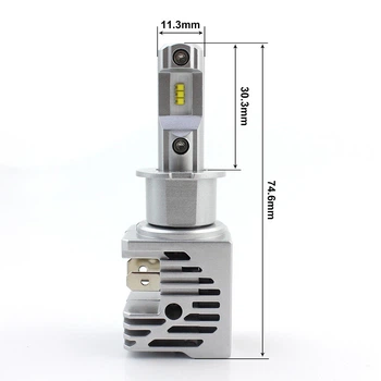 Светодиодные автомобильные лампы Idial Н3 с чипами ZES 10000Lm 55Watt