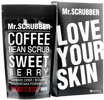 Кавовий скраб для тіла й обличчя Mr.Scrubber Berry для всіх типів шкіри 200 г (4820200230047)