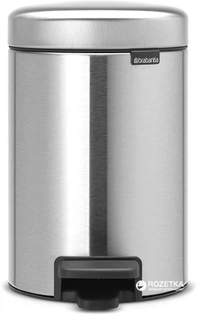 Відро для сміття Brabantia Pedal Bin 3 л Matt Steel (113222)