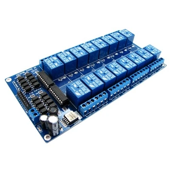 Модуль реле 16-канальный 12V для Arduino PIC ARM (LKMTR_858246)