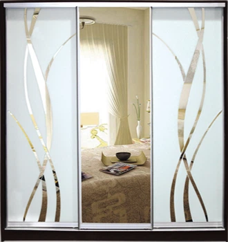 Шкаф купе Luxe Studio Стандарт-1 Зеркало с Пескоструем-11 2100x2000x450 трехдверный (31868)