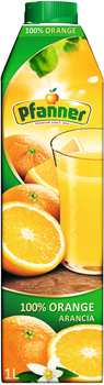 Сік Pfanner Апельсиновий 100% 1 л (9006900017514)