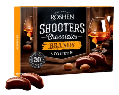 Конфеты Roshen Shooters с бренди-ликером 150 г (4823077618918)