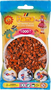 Термомозаїка HAMA Набір коричневих намистин 1000 шт., Midi 5+ (207-20)