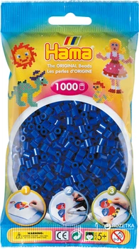Термомозаїка HAMA Набір синіх намистин 1000 шт., Midi 5+ (207-08)