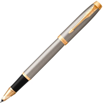 Ручка-ролер Parker IM 17 Brushed Metal GT RB (3501179316635)