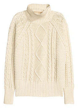 Свитер H&M L Молочный 0409588_мол