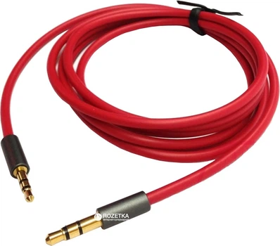 Кабель Value Audio 3.5 мм M/M 1.2 м Красный (S0661)