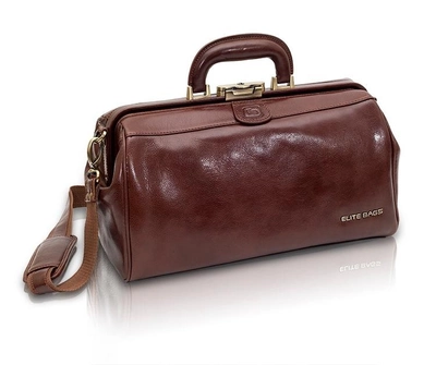 Сумка лікаря з італійської шкіри Elite Bags CLASSY'S DELUXE brown