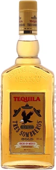 Текіла Tres Sombreros Gold 0.5 л 38% (8414771865409)