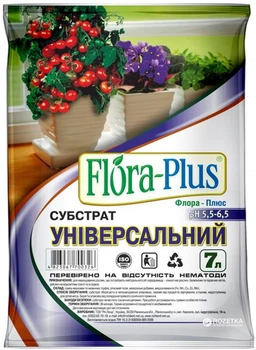 Торфяной субстрат Flora Plus универсальный 7 л 3 шт (2017112469)