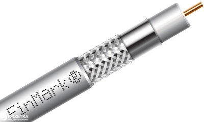 Абонентский (коаксиальный) кабель FinMark RG-6 SM бухта 100 м White (DS045632)