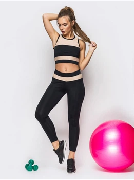 Спортивный комплект женский (топ и леггинсы) Go Fitness 70007 размер 42-44