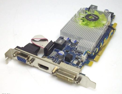 Видеокарта Fujitsu PCI-Ex GeForce GT 220 1GB DDR2 ( 128 Bit ) ( DVI, VGA, HDMI ) Б/У
