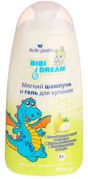 Шампунь і гель 2в1 Belle Jardin для купання особливо чутливої шкіри Алое 300 мл (5907582902980)