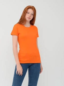 Футболка хлопковая женская Sol's Imperial Women 11502400 XL Оранжевая