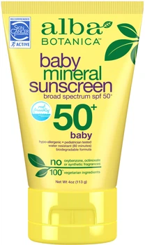 Минеральное солнцезащитное средство широкого спектра действия Alba Botanica SPF-50 113 г (724742004378)