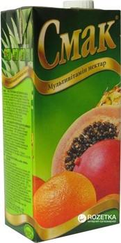 Упаковка нектару Смак Мультивітамін 1 л х 12 шт. (4820001470956)
