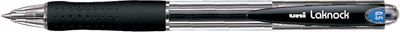 Ручка кулькова автоматична " uni LAKNOCK micro 0.5 мм, чорна (SN-100.(05).Black)