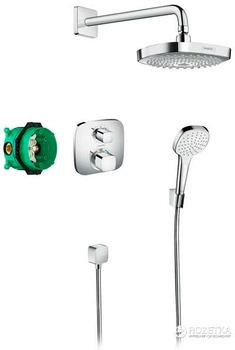 Душевая система скрытый монтаж с термостатом HANSGROHE Croma Select E SET 27294000