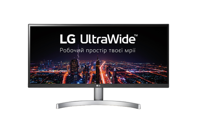 Монитор LG 29" UltraWide 29WK600-W IPS White; 2560x1080, 300 кд/м2, 5 мс, 2xHDMI, DisplayPort, динамики 2х5 Вт