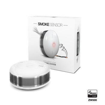Датчик задымления и температуры FIBARO Smoke Sensor — FIBEFGSD-002 (FIB_FGSS-101)