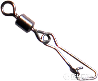 Вертлюг MiniMax Rolling Swivel hooked Snap №2 с защелкой 35 кг 10 шт. (YM-3003-2)