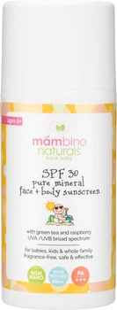 Мінеральний сонцезахисний крем Mambino Organics SPF 30 для обличчя і тіла 100 мл (892201002088)