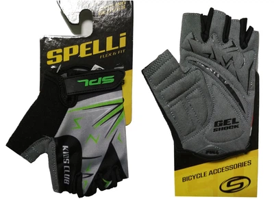 Перчатки велосипедные детские Spelli SBG-1553 Green "2" (3-4 лет) зеленые