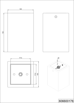 Потолочный светильник Trio Cube (606600178)