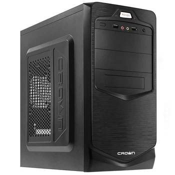 Компьютерный корпус Crown СМС-401 с блоком питания 450 Вт форм-фактор Mini tower
