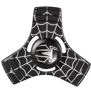 Cпиннер металлический Fidget spinner Паук Черный игрушка антистресс