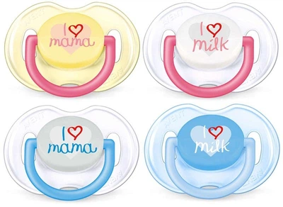 Пустушка Avent Classic I love 2шт. 0+