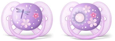 Пустышка Avent ортодонтическая для девочек Ultra Soft 2 шт 6+