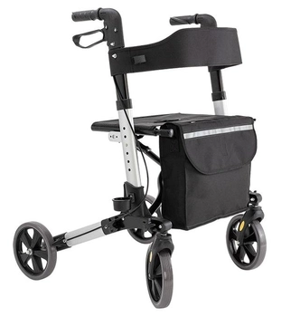 Ролатор Kesser, ходунки на колесах для дорослих та інвалідів алюмінієвий