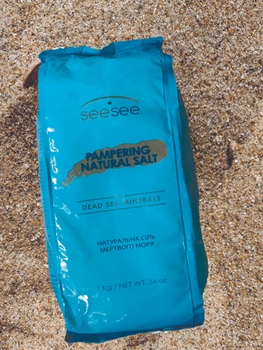 Соль для ванны SeeSee с Мертвого моря натуральная 1 кг (7290100620786)